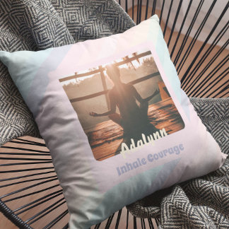 Personalised Yoga Lover Teacher Mum Women Gift Cushion