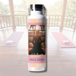 Personalised Yoga Lover Teacher Mum Women Gift Water Bottle