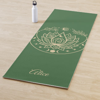 Personalised Yoga Mat Meditation Gift Purple