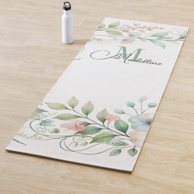 Personalised Yoga Mat with Wild Small Flowers (In Situ)