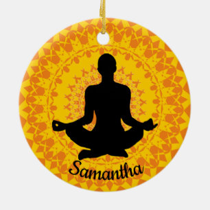 Personalised Yoga Ornament