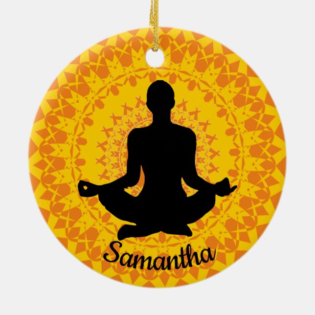 Personalised Yoga Ornament (Back)
