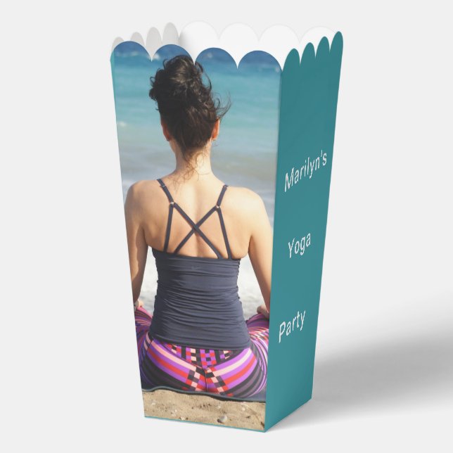 Personalised Yoga Party Favour Box (Front)