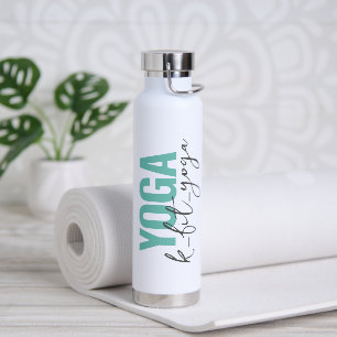 Personalised YOGA's Name Script Water Bottle