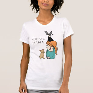 Personalised Yorkie Mama  T-Shirt