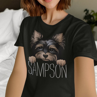 Personalised Yorkie Yorkshire Terrier Dog Name T-Shirt