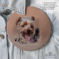 Personalised Yorkshire Terrier Dog Photo 