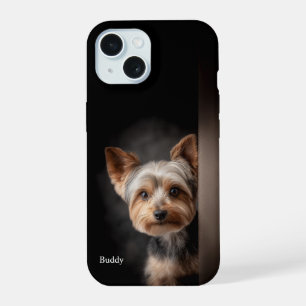 Personalised Yorkshire Terrier Portrait iPhone 15 Case