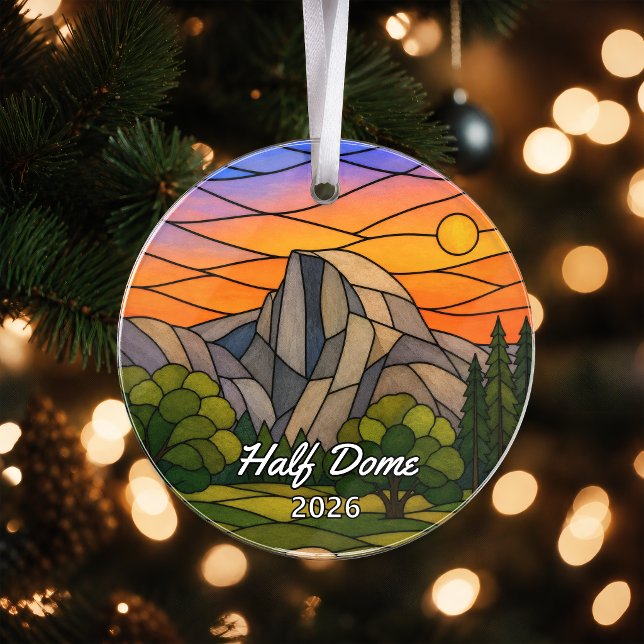 Personalised Yosemite Half Dome Acrylic Ornament,  Ornament (Creator Uploaded)