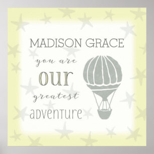 Personalised You Are Our Greatest Adventure Poster