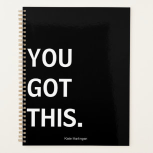 Personalised "You Got This" Motivational Undated Planner