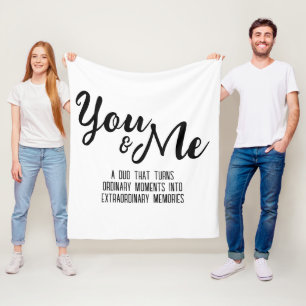 Personalised You & Me Fleece Blanket