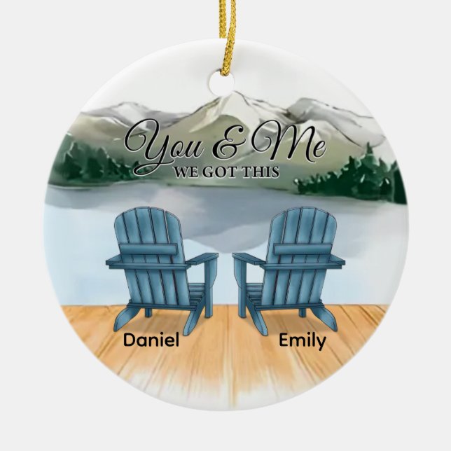 Personalised You & Me Got This Ornament (Front)