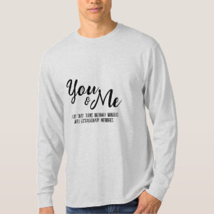 Personalised You & Me Long Sleeve T-Shirt