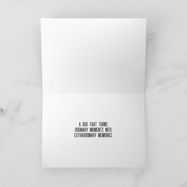 Personalised You & Me Thank You Card (Inside)