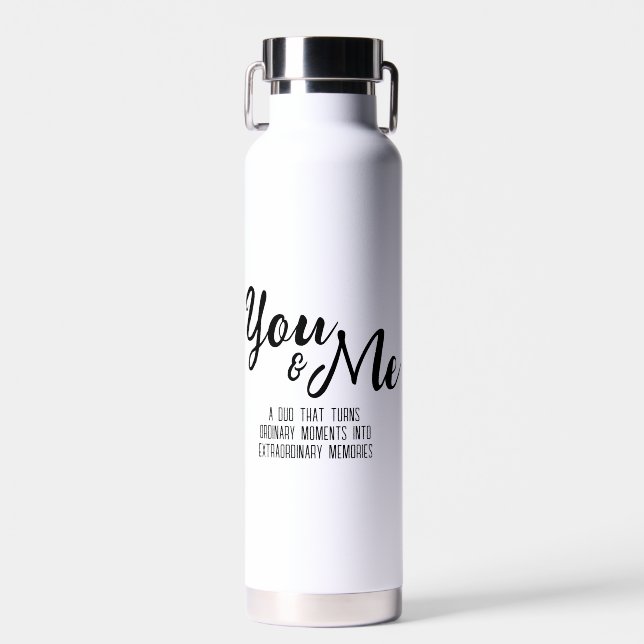 Personalised You & Me Water Bottle (Front)