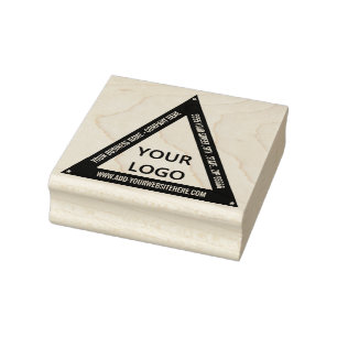Personalised Your Address Logo Rubber Stamp