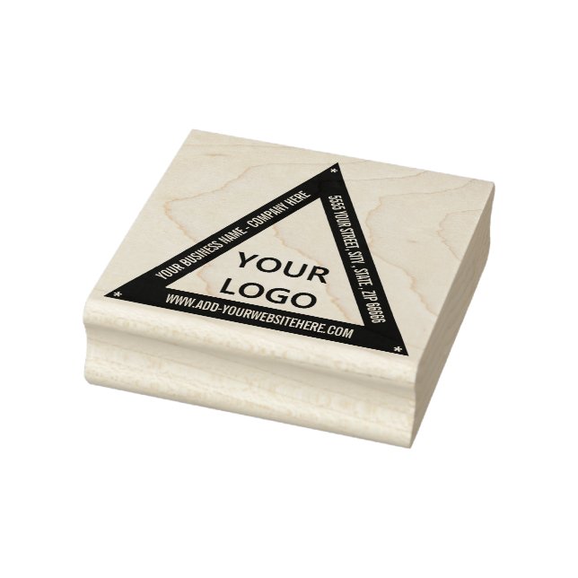 Personalised Your Address Logo Rubber Stamp (Stamp)