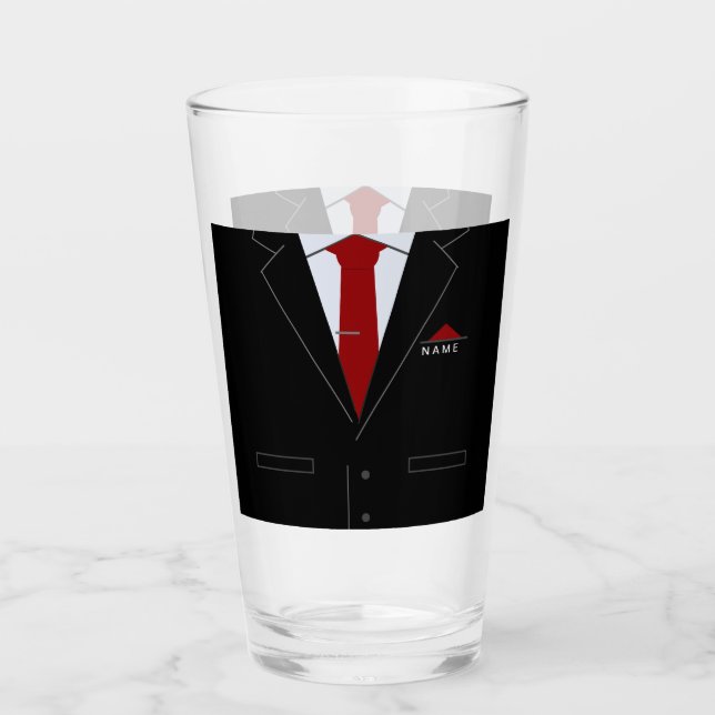 Personalised Your Business Glass with Custom Name (Front)