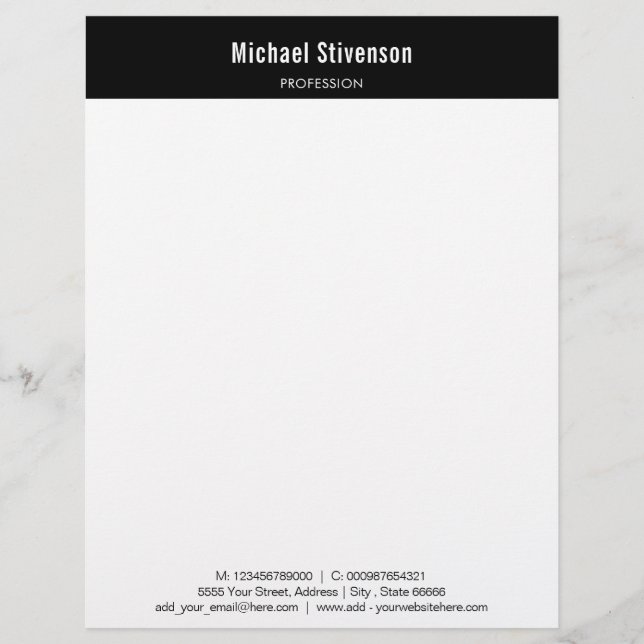 Personalised Your Business Letterhead (Front)