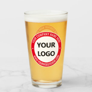 Personalised Your Business Logo Text Branded Glass