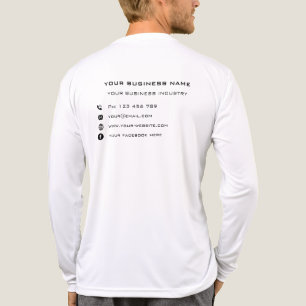 Personalised Your Business Name Info Text Branded Tri-Blend Shirt