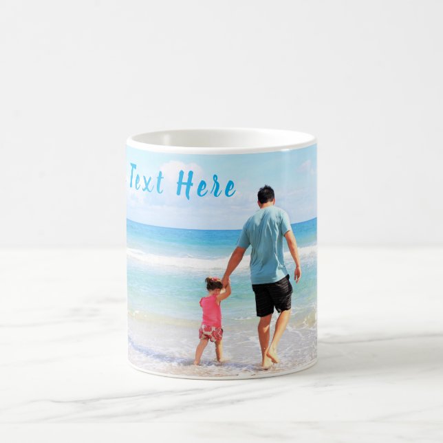 Personalised Your Custom Photo and Text Coffee Mug (Center)