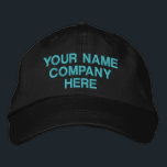 Personalised Your Custom Text Embroidered Hat<br><div class="desc">Design Your Own Personalised Embroidered Hats with Your Colours , Text and Fonts Promotional Business or Modenr Personal Baseball Caps - Add Your Text - Name - Company / Number / Letter / Slogan - Tagline / or Website , Phone , E-mail , Social Media Handle , Address , Logo...</div>