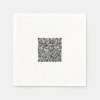 Personalised Your Design Colour QR Code Napkins