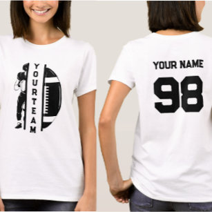 Personalised Your Football Team Name & Your Name  T-Shirt
