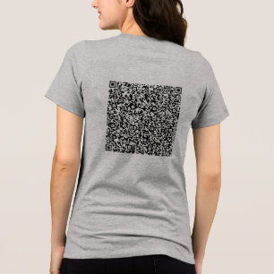 Personalised Your Funny QR Code Tri-Blend Shirt