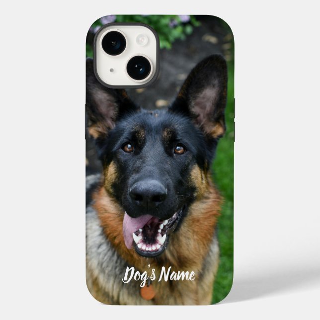 Personalised your German Shepherd Dog Photo & Name Case-Mate iPhone Case (Back)
