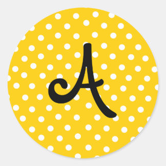 Personalised Your Initial letter monogram stickers