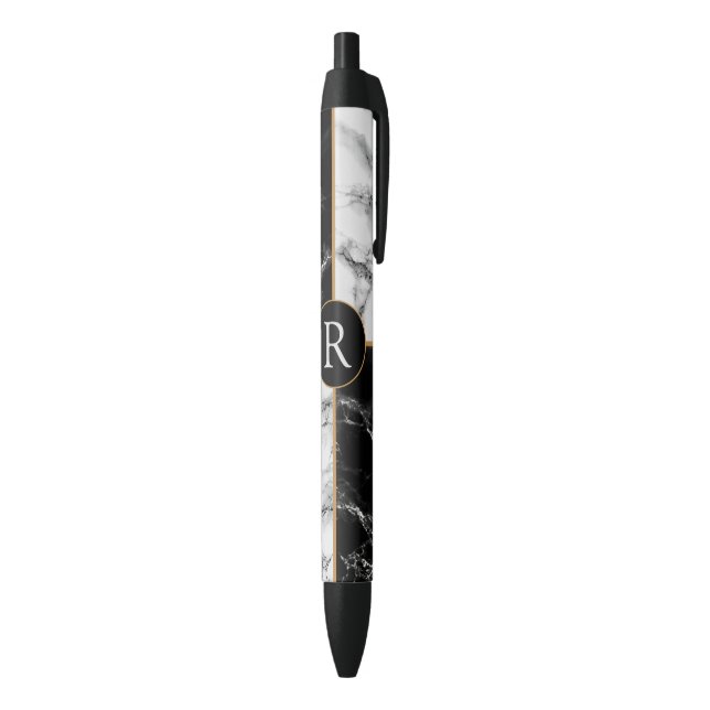 Personalised Your Letter Pen Marble Design (Bottom (Vertical))