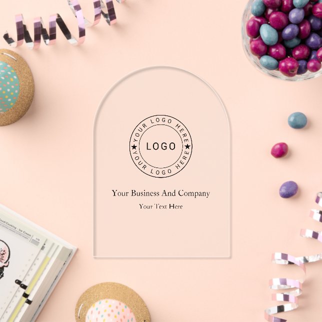 Personalised your Logo and Text Acrylic Invitations (Insitu (Celebration))