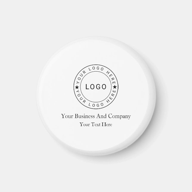 Personalised your Logo and Text Magnet (Front)