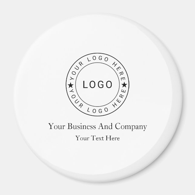 Personalised your Logo and Text Magnet (Front)
