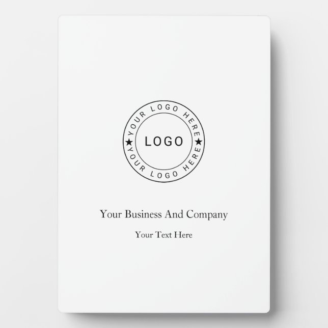 Personalised your Logo and Text Plaque (Front)