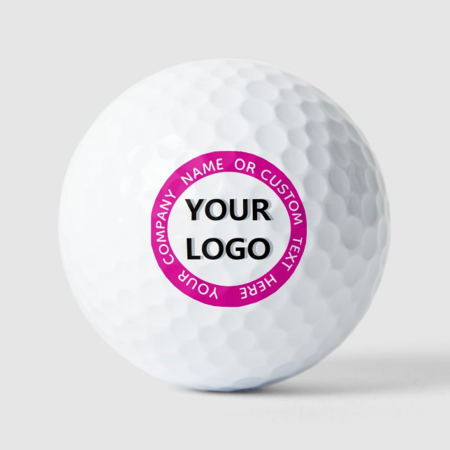 Personalised Your Logo and Text Stamp Golf Balls (Front)