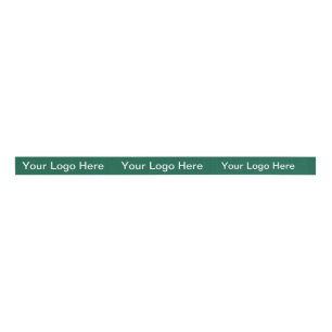 Personalised Your Logo Here Simple Stylish Modern  Grosgrain Ribbon