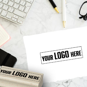 Personalised Your Logo Small Business Packaging Rubber Stamp