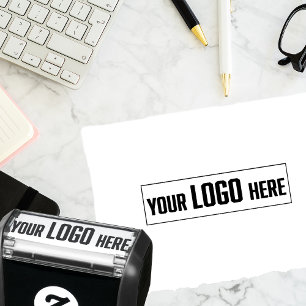 Personalised Your Logo Small Business Packaging Self-inking Stamp