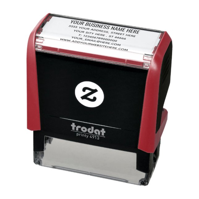 Personalised Your Name Address Text Info Stamp (Product)