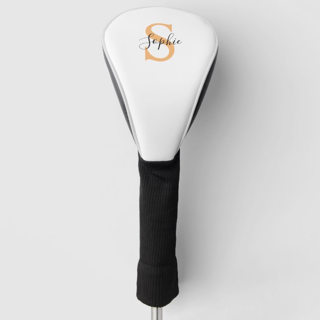 Personalised Your Name, Custom Name, Birthday Gift Golf Head Cover (Front)