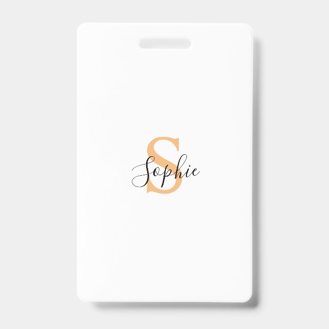 Personalised Your Name, Custom Name, Birthday Gift ID Badge (Front)