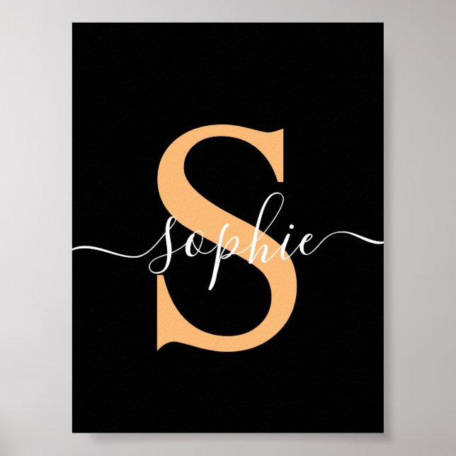 Personalised Your Name, Custom Name, Birthday Gift Poster (Front)