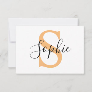 Personalised Your Name, Custom Name, Birthday Gift Thank You Card