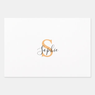 Personalised Your Name, Custom Name, Birthday Gift Wrapping Paper Sheet