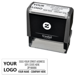 Personalised Your Name Logo Address Stamp