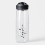 Personalised Your Name Script Clear<br><div class="desc">Add your name to this water bottle for a personalised wedding favour,  bridal party gift or just for everyday use!</div>